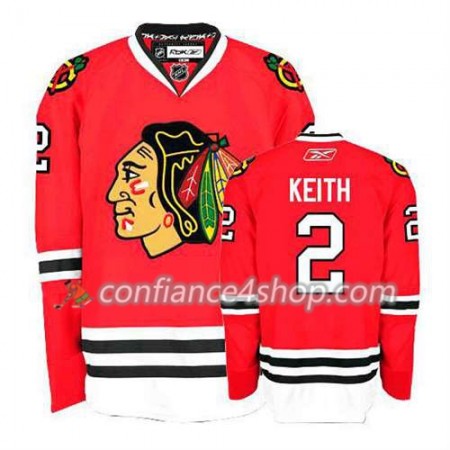 Reebok Maillot de Hockey Chicago Blackhawks Duncan Keith #2 Premier Domicile Noir - Femme