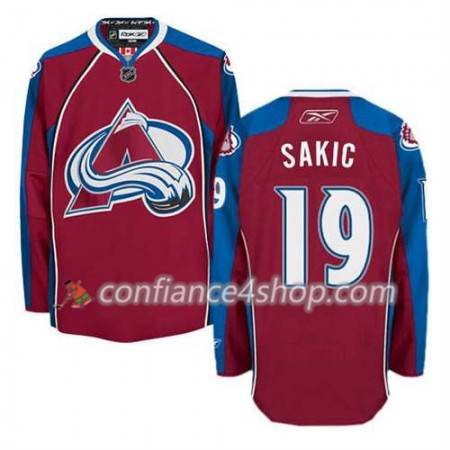 Reebok Maillot de Hockey Colorado Avalanche Joe Sakic #19 Domicile rouge - Homme