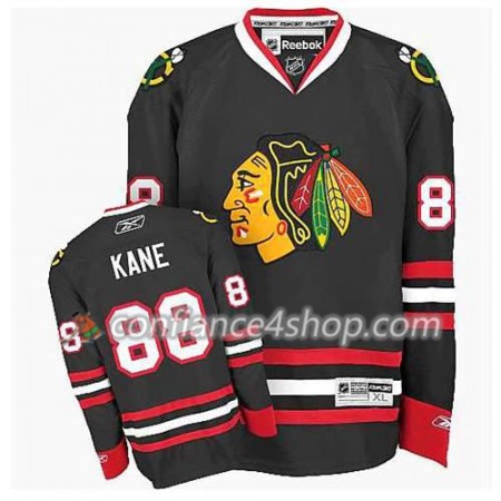 Reebok Maillot de Hockey Chicago Blackhawks Patrick Kane #88 Third Noir - Homme
