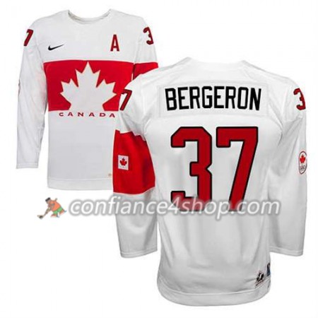 Maillot de Hockey Premier Olympic-Canada Team Patrice Bergeron #37 Domicile blanc - Homme