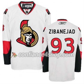 Reebok Maillot de Hockey Ottawa Senators Mika Zibanejad #93 Extérieur blanc - Homme