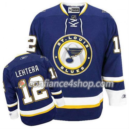 Reebok Maillot de Hockey St. Louis Blues Jori Lehtera #12 Third Bleu marin - Homme