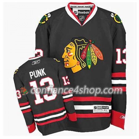 Maillot de Hockey Chicago Blackhawks CM Punk #13 Premier Third Noir - Enfant