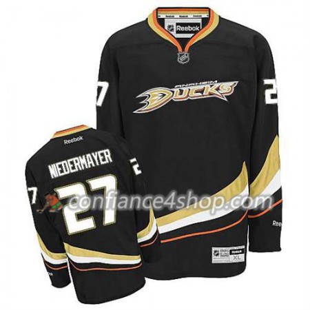 Reebok Maillot de Hockey Anaheim Ducks Scott Niedermayer #27 Domicile Noir - Homme