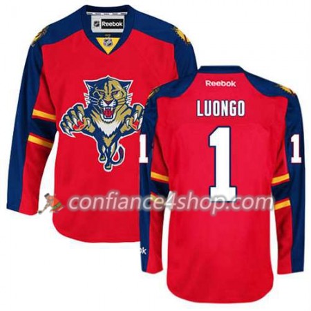 Reebok Maillot de Hockey Florida Panthers Roberto Luongo #1 Domicile rouge - Homme