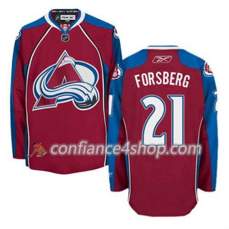 Reebok Maillot de Hockey Colorado Avalanche Peter Forsberg #21 Domicile rouge - Homme