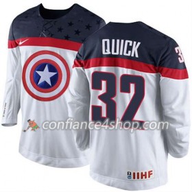 Maillot de Hockey Premier Olympic-USA Team Jonathan Quick #32 blanc - Homme