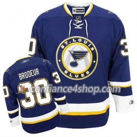 Reebok Maillot de Hockey St. Louis Blues Martin Brodeur #30 Third Bleu marin - Homme