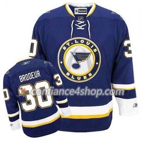 Reebok Maillot de Hockey St. Louis Blues Martin Brodeur #30 Third Bleu marin - Homme