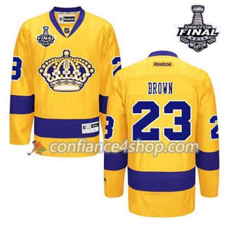 Maillot de Hockey Los Angeles Kings Dustin Brown #23 Third Or 2014 Stanley Cup - Enfant