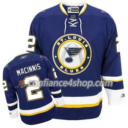 Reebok Maillot de Hockey St. Louis Blues Al Macinnis #2 Third Bleu marin - Homme