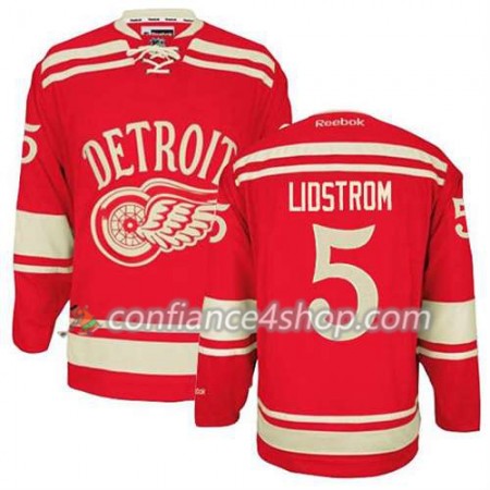 Reebok Maillot de Hockey Detroit Red Wings Nicklas Lidstrom #5 2014 Winter Classic rouge - Homme