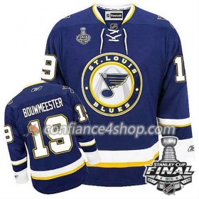 Reebok Maillot de Hockey St. Louis Blues Jay Bouwmeester #19 Bleu marin Third 2016 Stanley Cup - Homme