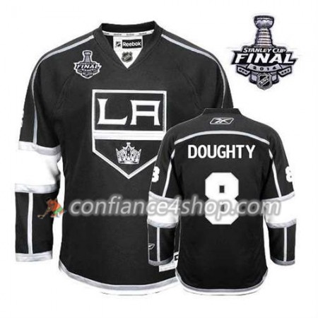 Maillot de Hockey Los Angeles Kings Drew Doughty #8 Domicile Noir 2014 Stanley Cup - Enfant