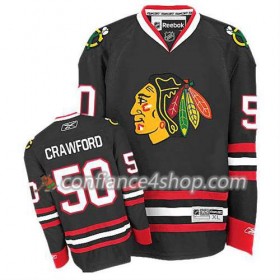 Maillot de Hockey Chicago Blackhawks Corey Crawford #50 Premier Third Noir - Enfant