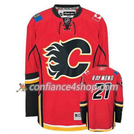 Reebok Maillot de Hockey Calgary Flames Mason Raymond #21 Domicile rouge - Homme