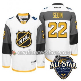 Maillot de Hockey 2016 All-Star Vancouver Canucks Daniel Sedin #22 blanc - Homme