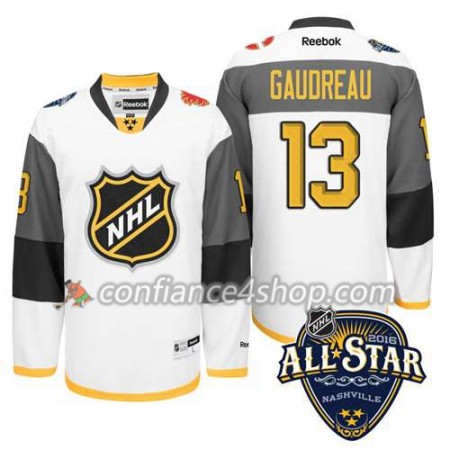 Maillot de Hockey 2016 All-Star Calgary Flames Johnny Gaudreau #13 blanc - Homme