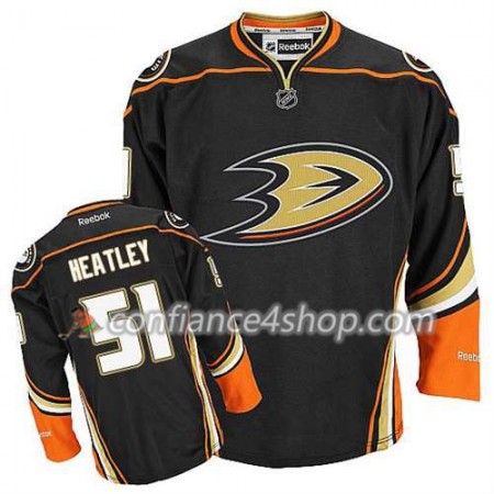 Reebok Maillot de Hockey Anaheim Ducks Dany Heatley #51 Third Noir - Homme