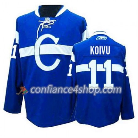 Reebok Maillot de Hockey Montreal Canadiens Saku Koivu #11 Third Bleu - Homme