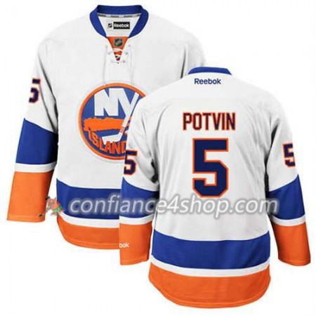 Reebok Maillot de Hockey New York Islanders Denis Potvin #5 Extérieur blanc - Homme