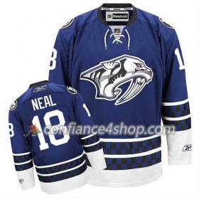 Reebok Maillot de Hockey Nashville Predators James Neal #18 Third Bleu - Homme