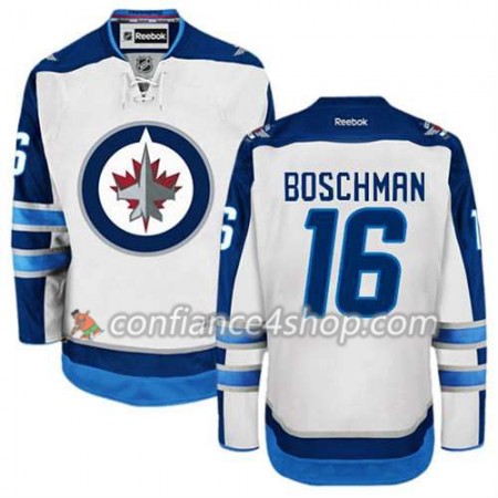 Reebok Maillot de Hockey Winnipeg Jets Laurie Boschman #16 Extérieur blanc - Homme