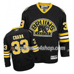 Reebok Maillot de Hockey Boston Bruins Zdeno Chara #33 Third Noir - Homme