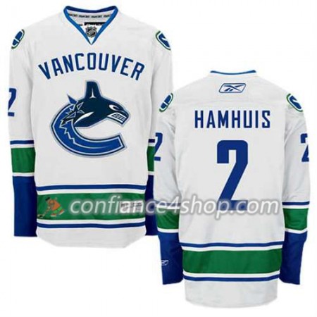 Reebok Maillot de Hockey Vancouver Canucks Dan Hamhuis #2 Extérieur blanc - Homme