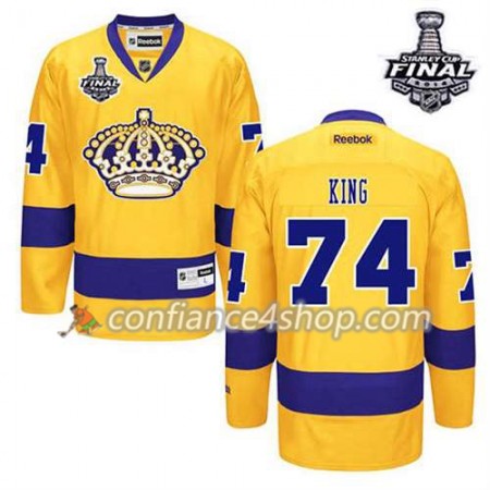 Maillot de Hockey Los Angeles Kings Dwight King #74 Third Or 2014 Stanley Cup - Homme