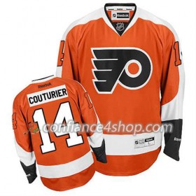 Reebok Maillot de Hockey Philadelphia Flyers Sean Couturier #14 Domicile Orange - Homme
