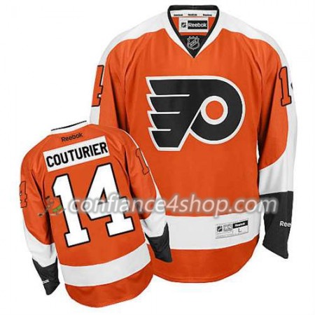 Reebok Maillot de Hockey Philadelphia Flyers Sean Couturier #14 Domicile Orange - Homme