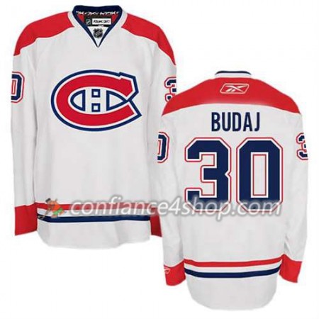 Reebok Maillot de Hockey Montreal Canadiens Peter Budaj #30 Extérieur blanc - Homme
