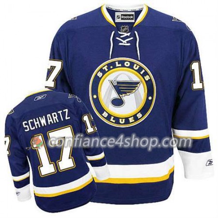 Reebok Maillot de Hockey St. Louis Blues Jaden Schwartz #17 Third Bleu marin - Homme