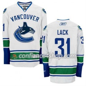 Reebok Maillot de Hockey Vancouver Canucks Eddie Lack #31 Extérieur blanc - Homme