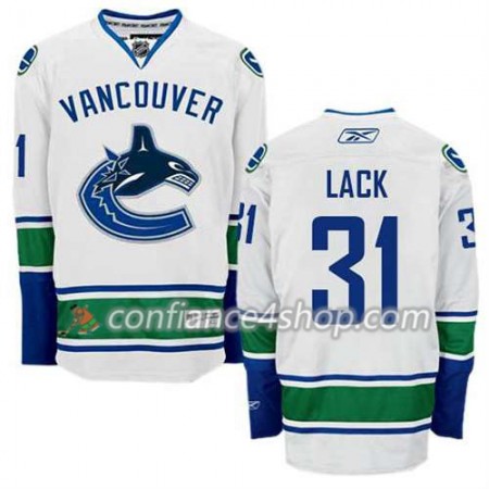 Reebok Maillot de Hockey Vancouver Canucks Eddie Lack #31 Extérieur blanc - Homme