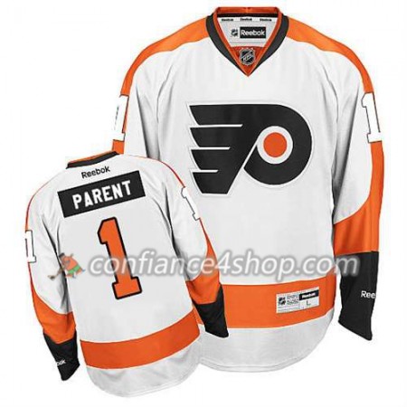 Reebok Maillot de Hockey Philadelphia Flyers Bernie Parent #1 Extérieur blanc - Homme