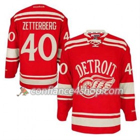 Reebok Maillot de Hockey Detroit Red Wings Henrik Zetterberg #40 2014 Winter Classic rouge - Homme