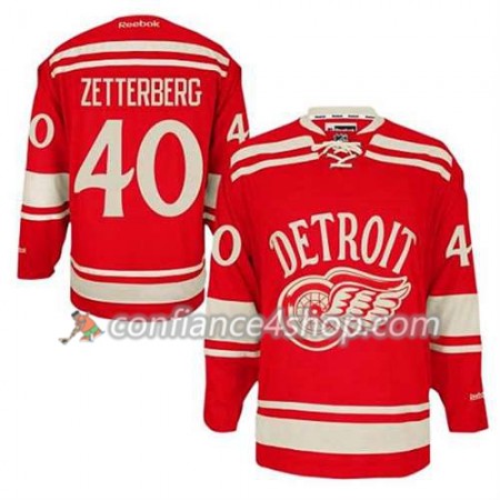 Reebok Maillot de Hockey Detroit Red Wings Henrik Zetterberg #40 2014 Winter Classic rouge - Homme