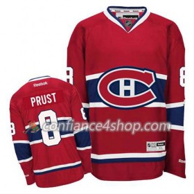 Reebok Maillot de Hockey Montreal Canadiens Brandon Prust #8 Domicile rouge - Homme