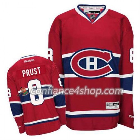 Reebok Maillot de Hockey Montreal Canadiens Brandon Prust #8 Domicile rouge - Homme