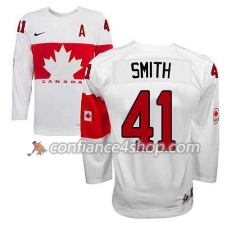 Maillot de Hockey Premier Olympic-Canada Team Mike Smith #41 Domicile blanc - Homme