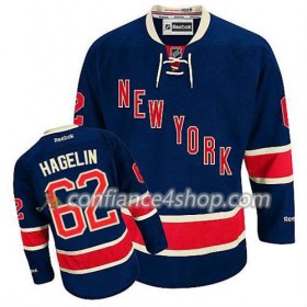 Reebok Maillot de Hockey New York Rangers Carl Hagelin #62 Third Bleu marin - Homme