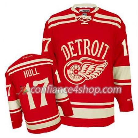 Reebok Maillot de Hockey Detroit Red Wings Brett Hull #17 2014 Winter Classic rouge - Homme