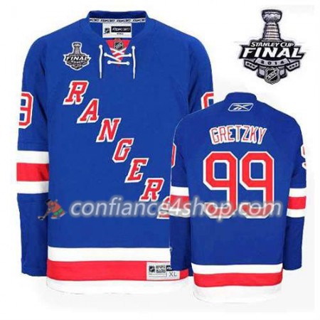 Maillot de Hockey New York Rangers Wayne Gretzky #99 Domicile Bleu royal 2014 Stanley Cup - Homme Maillot de Hockey New York Rangers Wayne Gretzky #99 Domicile Bleu royal 2014 Stanley Cup - Homme