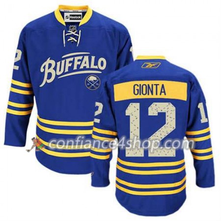 Reebok Maillot de Hockey Buffalo Sabres Brian Gionta #12 Third Bleu royal - Homme