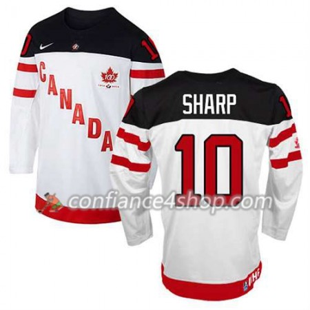 Maillot de Hockey Premier Olympic-Canada Team Patrick Sharp #10 100th Anniversary blanc - Homme