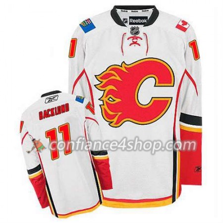 Reebok Maillot de Hockey Calgary Flames Mikael Backlund #11 Extérieur rouge - Homme