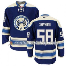Reebok Maillot de Hockey Columbus Blue Jackets David Savard #58 Third Bleu marin - Homme