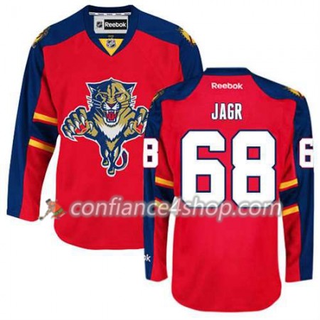 Reebok Maillot de Hockey Florida Panthers Jaromir Jagr #68 Domicile rouge - Homme